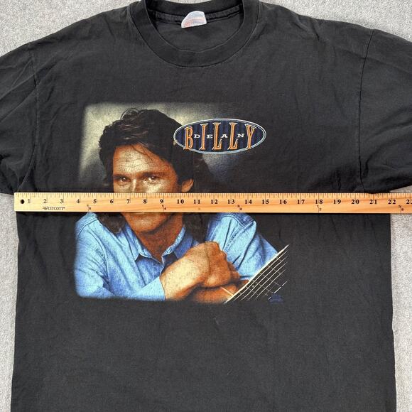 Vintage Billy Dean Tee Shirt Sized X-Large Black Short Sleeve 90s ConcertV - Picture 8 of 10